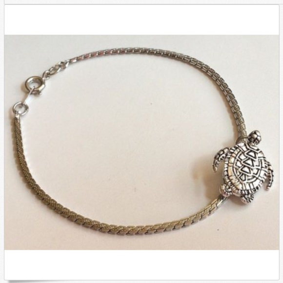 Silver Sea Turtle Charm Bracelet Beach Life Island - Picture 4 of 8